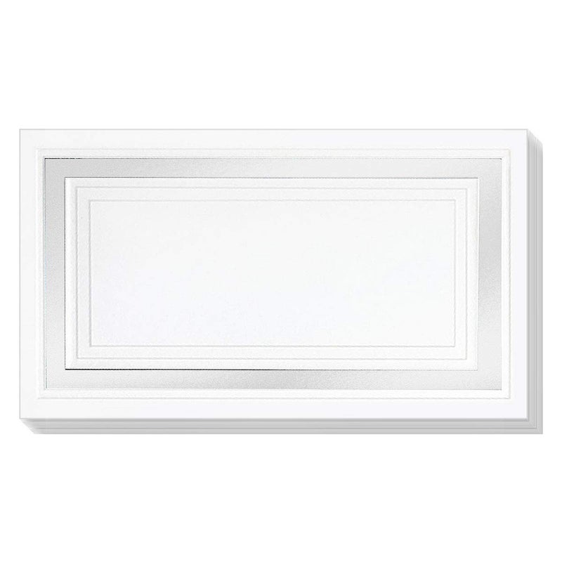 PaperDirect White 65lb Cover Stock Place Cards, White Foil Border, Micro-Perforated, 2" x 3 1/2", 200/box, Laser and Inkjet Compatible - Image 3